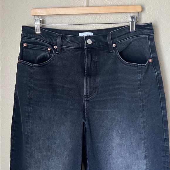 Pistola Eli high rise washed black arched leg barrel jeans - Picture 7 of 12